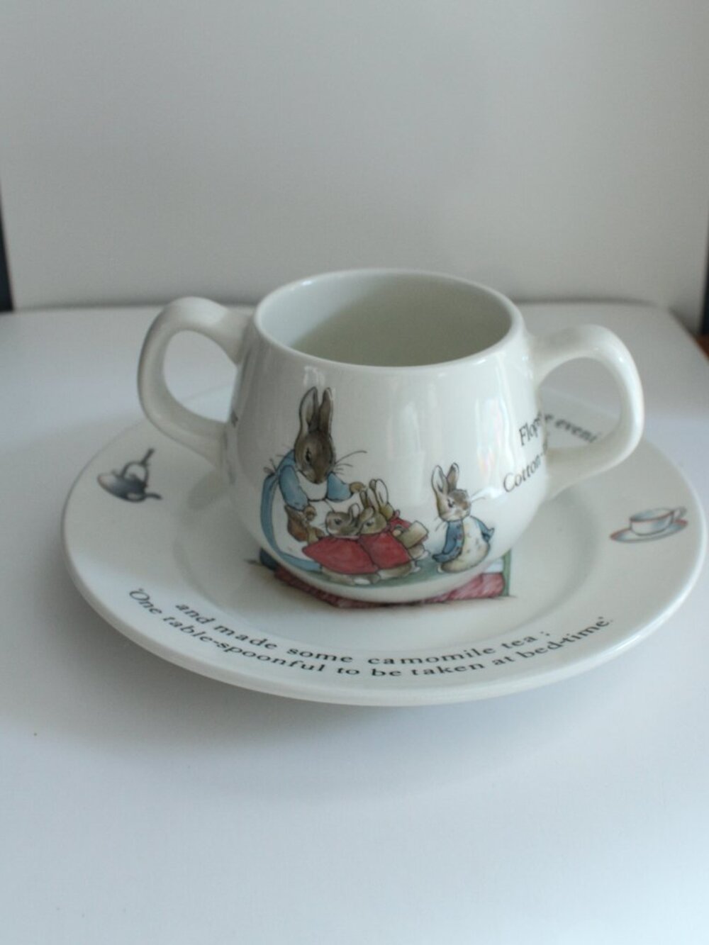 Peter Rabbit Theme Childs Mug & Plate  Wedgwood